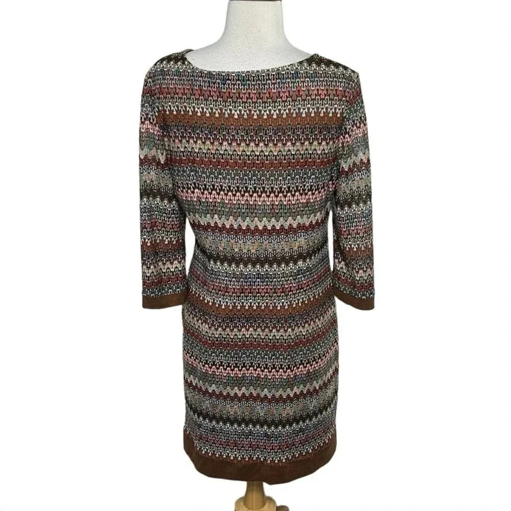 Studio One Size 12 Boho Neutral Multicolor Chevro… - image 2
